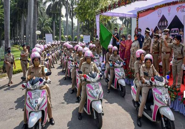 ‘Pink Patrol’ launched in Lucknow: 100 two-wheelers, 10 four-wheelers to safeguard women in city