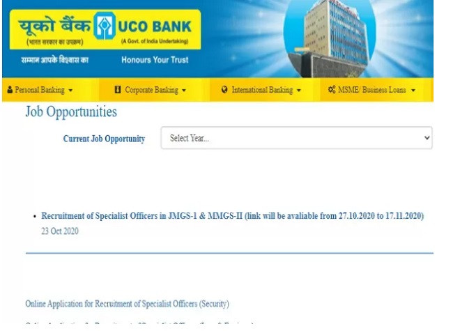 UCO bank recruitment