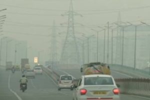 Layer of haze lingers over Delhi as the air quality deteriorates in national capital