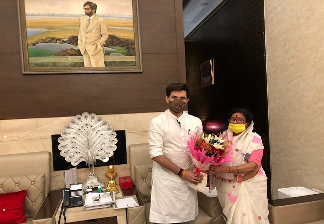 Ahead of Bihar elections, BJP’s Usha Vidyarthi joins Chirag Paswan’s LJP