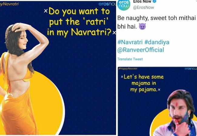 After ‘Boycott Eros Now’ trends on Twitter over ‘vulgar’ Navratri memes; Eros issues statement, delete posts