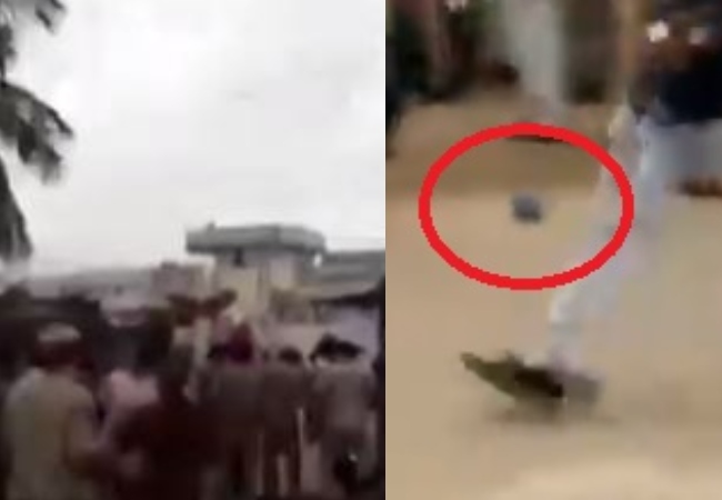 Hyderabad: Locals hurl slippers at TRS MLA Manchireddy Kishan Reddy during his visit to flood-affected area (Video)