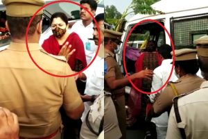 Manusmriti remarks row: BJP’s Khushbu Sundar detained during protest (Video)