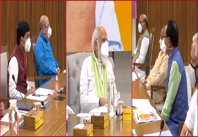 PM Modi visits BJP headquarters to finalise strategy for Bihar assembly polls, bypolls