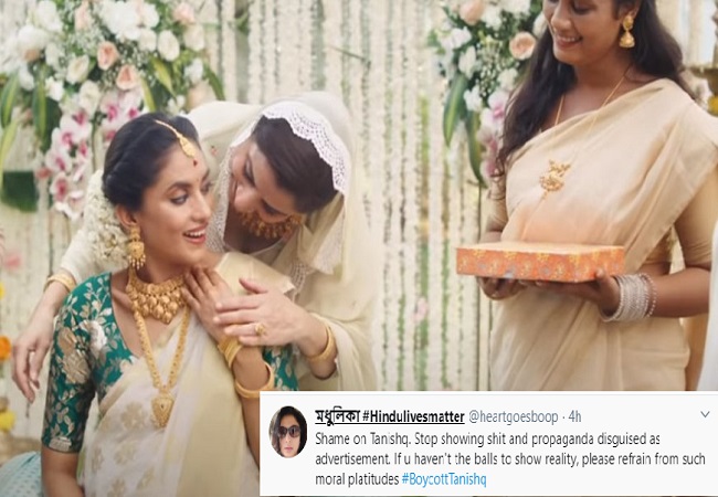 ‘Boycott Tanishq’ trends on Twitter over its Hindu-Muslim ad; Netizens vent their anger….