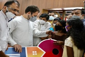 Rahul Gandhi visits Malappuram Collectorate for COVID-19 review meeting in Kerala