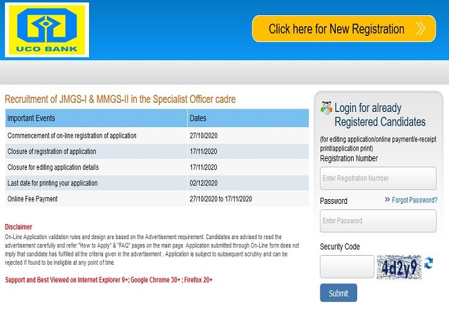 UCO Bank Recruitment 2020: 91 vacancies notified, check here for eligibility criteria