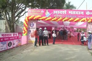 Bihar Assembly Polls: Model polling booth in Saharsa raises awareness about COVID-19