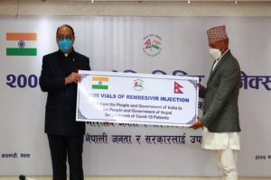 India gifts 2,000 vials of Remdesivir, Covid-19 related assistance to Nepal