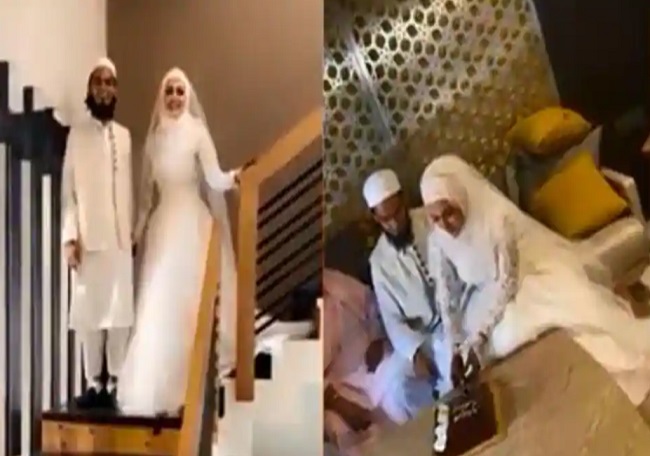 Ex-Bigg Boss fame Sana Khan marries Mufti Anas in Gujarat (VIDEO)