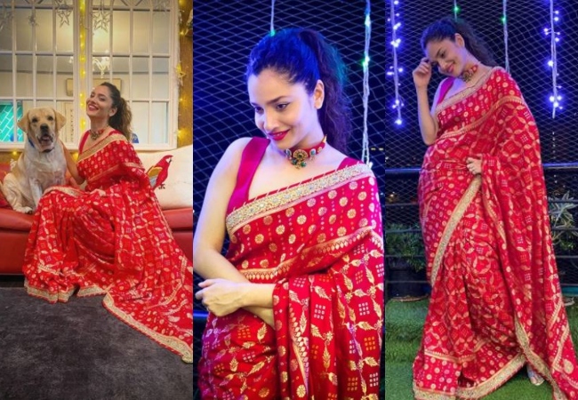 Ankita Lokhande celebrates Karva Chauth; See Pics