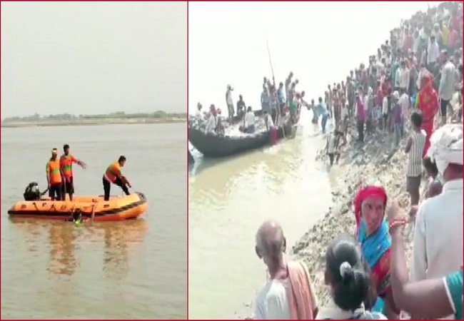 Bihar: Several missing after boat carrying 100 people capsizes in Bihar's Bhagalpur, rescue ops underway