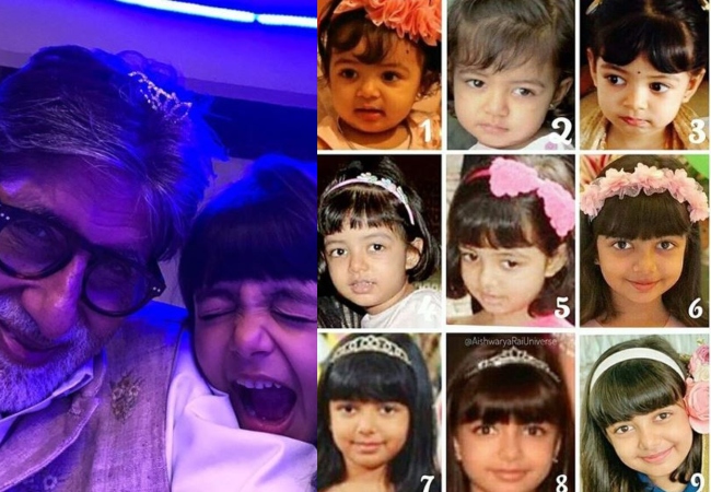 Happy Birthday Aaradhya: Grandfather Amitabh shares 9 pictures as she turns 9