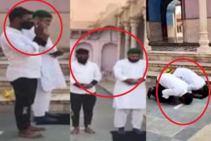 Mathura: FIR lodged against four men for offering Namaz inside Krishna temple (Video)