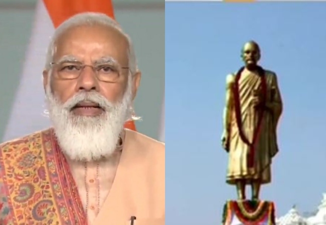 PM Modi unveils ‘Statue of Peace’ to mark birth anniversary of Jainacharya Shree Vijay Vallabh Surishwer Ji Maharaj (Video)