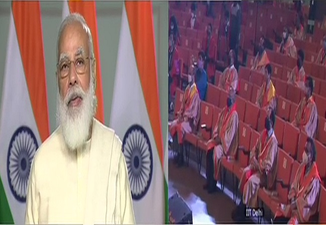 COVID-19 has taught the world self-reliance is necessary: PM Modi at IIT-D convocation