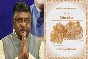 Ravi Shankar Prasad shares pages from the Constitution filled with India’s cultural & civilisational heritage