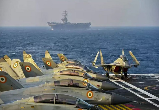 Watch: Indian MiG-29Ks, US Navy's F-18s in action in Phase 2 of Malabar exercise