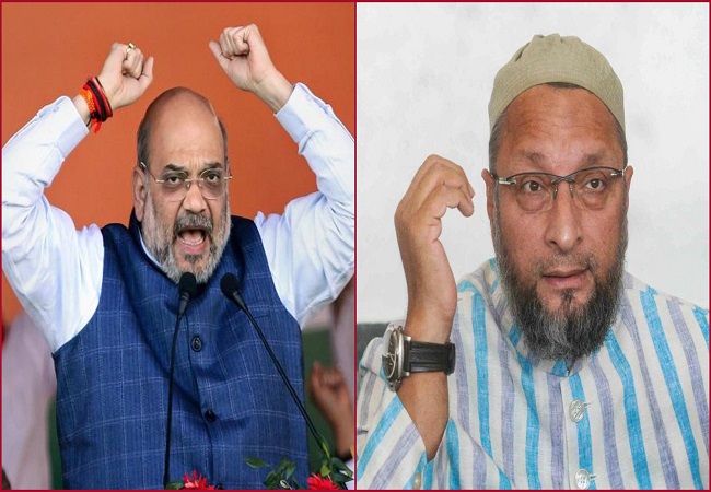 Give in writing that Bangladeshis, Rohingyas have to be evicted and see govt's response: Amit Shah slams Owaisi