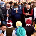 Delhi Chief Minister Arvind Kejriwal visits Guru Teg Bahadur Memorial