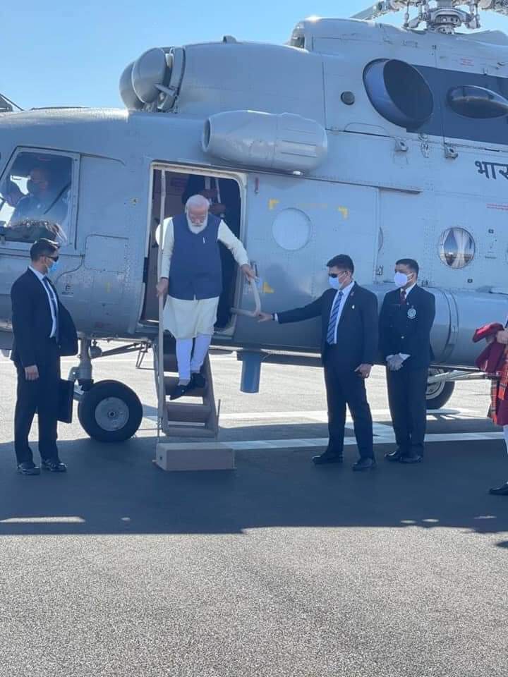 PM Modi welcomed at Dhordo in Kutch