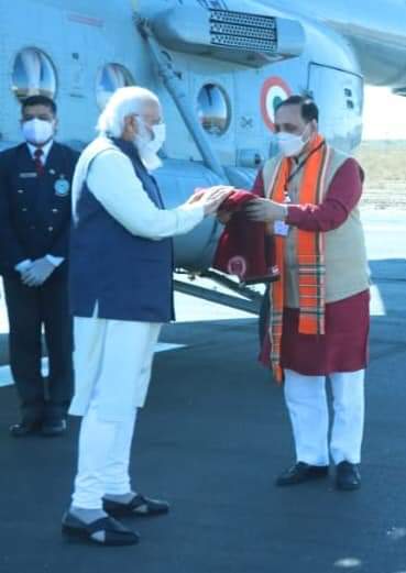 PM Modi welcomed at Dhordo in Kutch