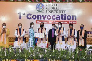 Gujarat CM Vijay Rupani attends 1st Convocation of  Gokul Global University of Sidhpur