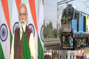 PM Modi inaugurates New Bhaupur-New Khurja section of Eastern Dedicated Freight Corridor