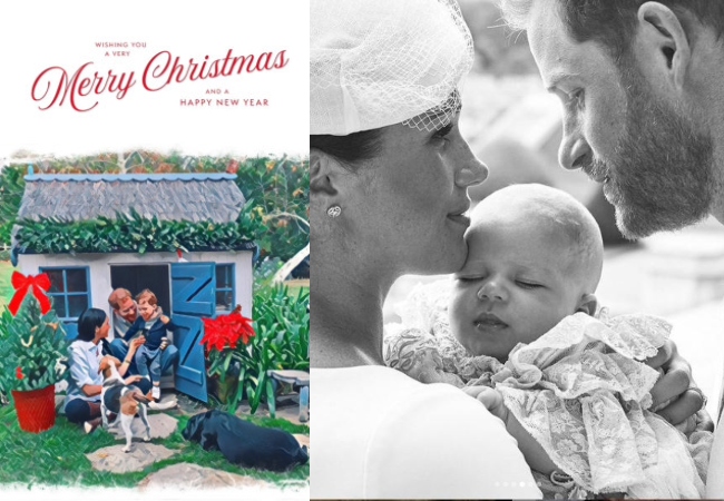 Royal duo Prince Harry and Meghan Markle’s Christmas card featuring son Archie revealed