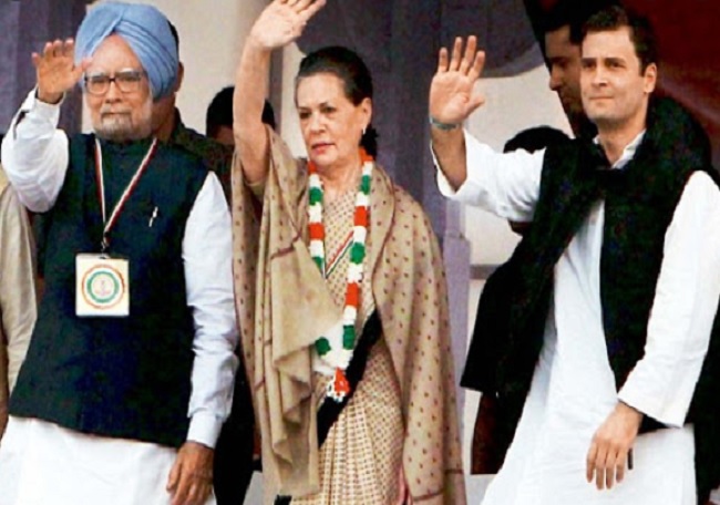 Sonia, Rahul, Manmohan Singh -