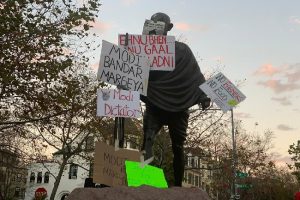 Mahatma Gandhi’s statue in US defaced by ‘Khalistani elements’; anti-farm law supporters say protest “peaceful, non-violent”