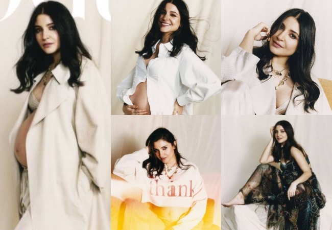 Anushka Sharma flaunts her baby bump on Vogue cover; See Pics