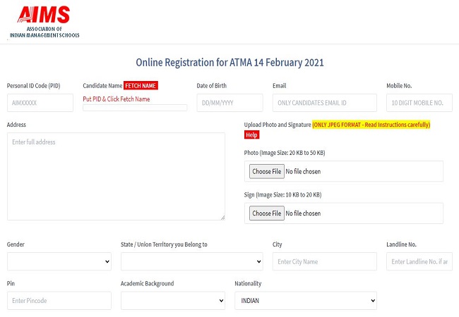 ATMA 2021 registration begins, application form released: Here’s direct link to apply