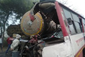 Uttar Pradesh: Seven killed in collision between UP Roadways bus and gas tanker truck in Sambhal