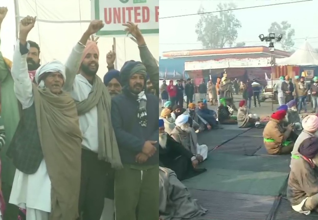 Farmers protest at Delhi’s borders with Haryana at Singhu and Tikri enters 30th day