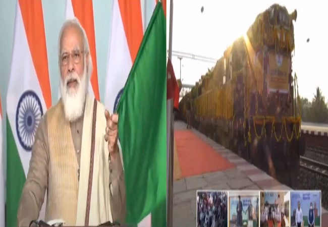 LIVE: PM Modi flags off 100th Kisan Rail from Maharashtra to West Bengal