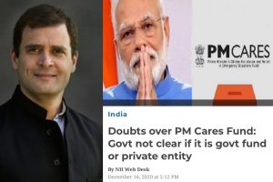 PM Cares- ‘Chaliye, transparency ko vanakkam’!: Rahul Gandhi Tweets