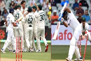 Ind vs Aus, 1st Test: Mitchell Starc cleans up Prithvi Shaw on 2-ball duck
