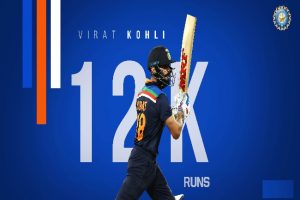 Virat Kohli becomes the fastest batsman to reach 12,000 ODI runs in 242 innings: ICC