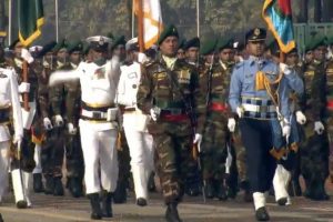 In a first, Bangladesh tri-service contingent takes part in India’s Republic Day parade