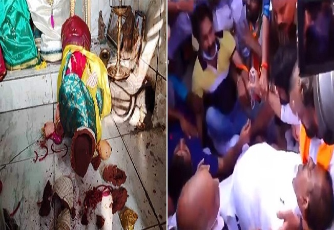 Temple attacks in Andhra: BJP state president faints after police manhandling, Amit Malviya tweets VIDEO