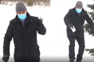 Canadian TV reporter glides over snow during LIVE bulletin, netizens amused (VIDEO)