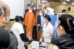 Dry run for COVID19 vaccine in UP: CM Yogi Adityanath visits Dr Ram Manohar Lohia Institute of Medical Sciences
