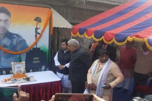 WB governor Dhankhar, Bengal MLA Arindam Bhattacharya visit martyr’s family, pay tribute to fallen hero