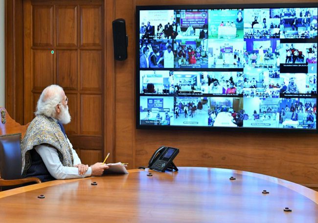 PM Modi monitors Covid vaccination, takes real-time update from over 3,000 centres