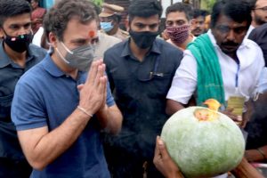 IN PICs: Rahul Gandhi celebrates Pongal with locals in Chennai