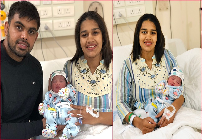 Wrestlers Babita Phogat, Vivek Suhag blessed with baby boy, see pics