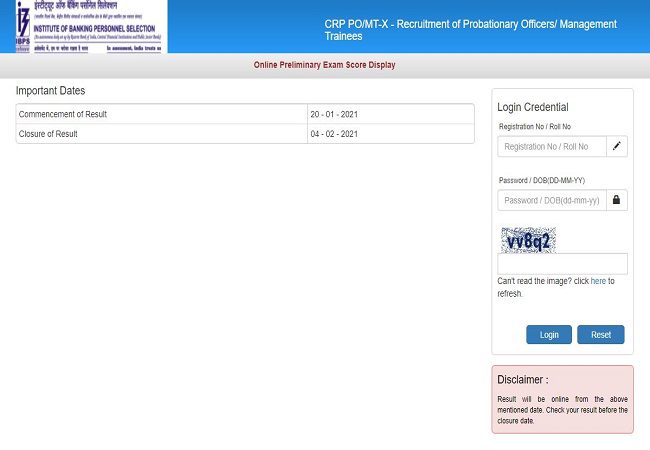 IBPS PO Scores & Cut Off released: Check here