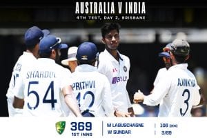 Ind vs Aus, 4th Test: Sundar, Thakur shine as hosts bundled out for 369