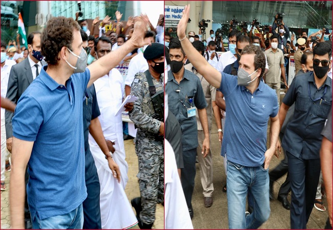 Rahul Gandhi arrives in Madurai to attend Jallikattu